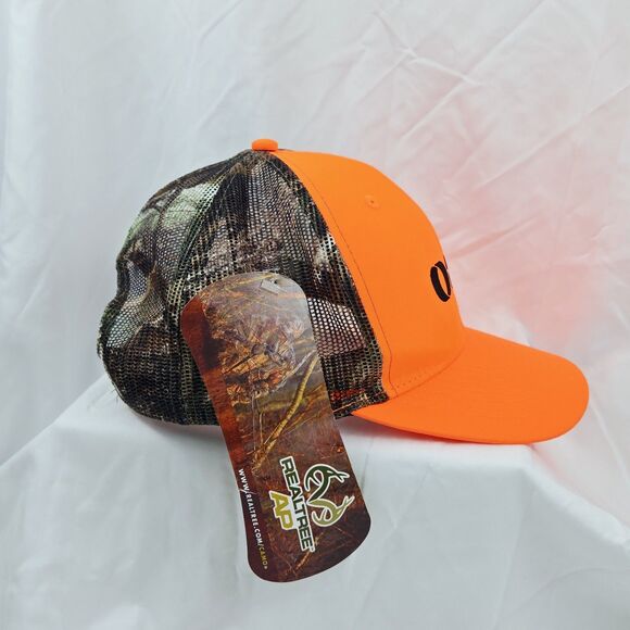RealTree Camo Bright Orange United Rentals Trucker Hat Cap - Picture 5 of 11